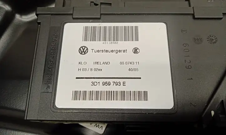 Volkswagen Touareg I (2002 - 2010) 3D1959793E Электростеклоподъемник передний (комплект) — фото 2