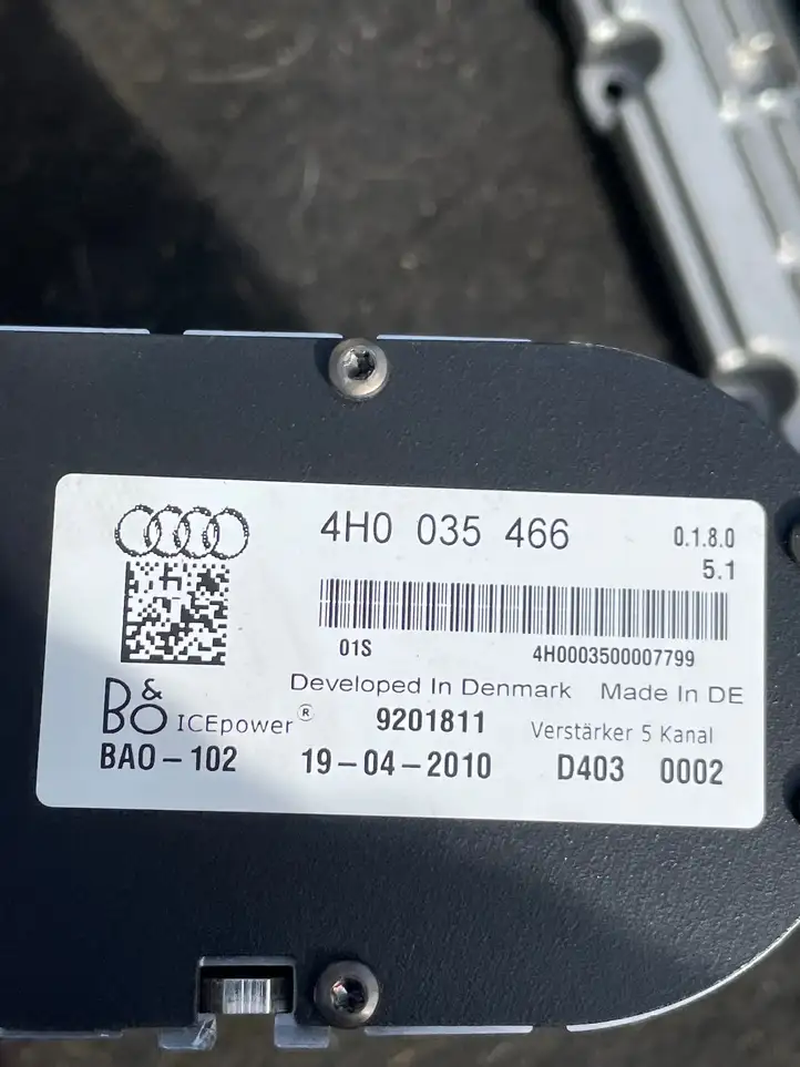 Audi A8 S8 D4 4H (2010 - 2014) 4H0035465 Комплект аудиосистемы — фото 6