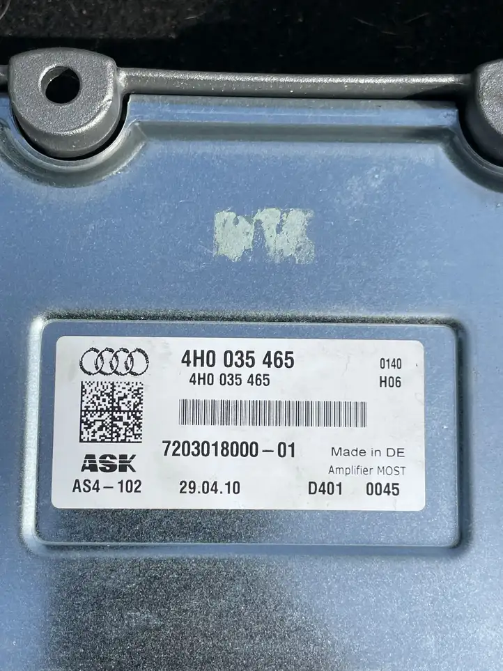 Audi A8 S8 D4 4H (2010 - 2014) 4H0035465 Комплект аудиосистемы — фото 9