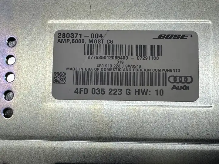 Audi A6 S6 C6 4F (2004 - 2008) 4F0035223G Усилитель звука — фото 3