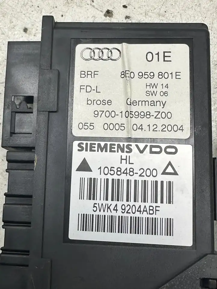 Audi A4 S4 B7 8E 8H (2004 - 2009) 8E0959801E Стеклоподъемник задней двери — фото 2