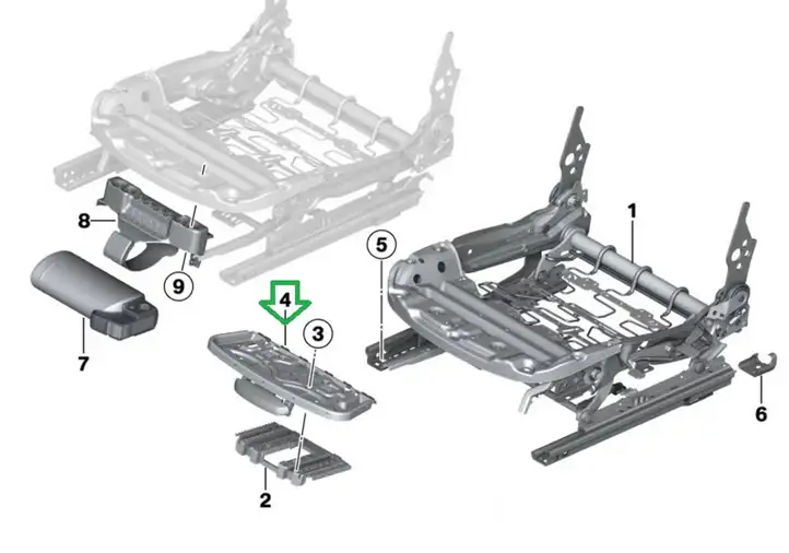 BMW 3 F30 F35 F31 (2012 - 2018) 7161311 Ручка регулировки сиденья — фото 5