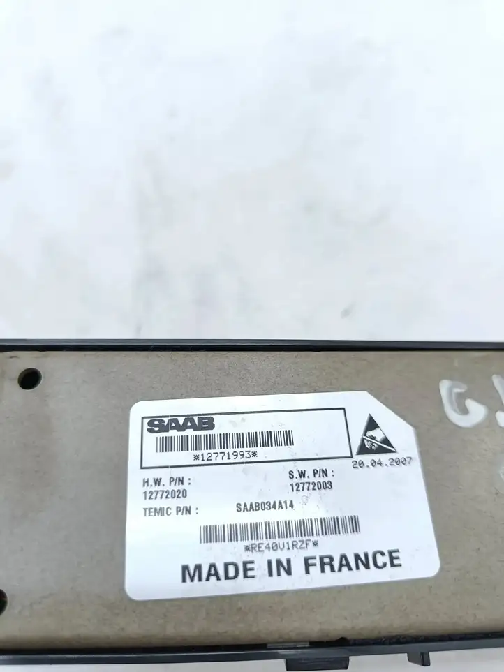 Saab 9-3 Ver2 (2008 - 2016) 12771993 Кнопка стеклоподъемников — фото 8