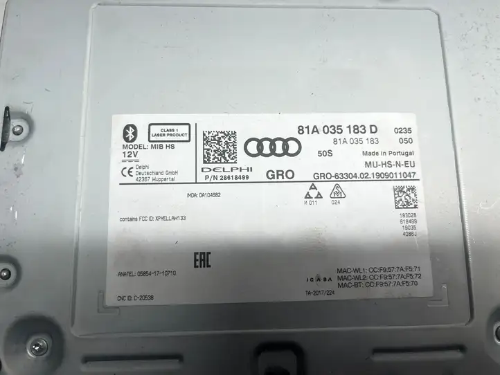 Audi A3/S3 8V (2016 - 2020) 81A035183D CD/DVD чейнджер — фото 3