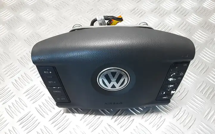 Volkswagen Touareg I (2002 - 2010) 7L6880201CN Подушка безопасности руля — фото 3