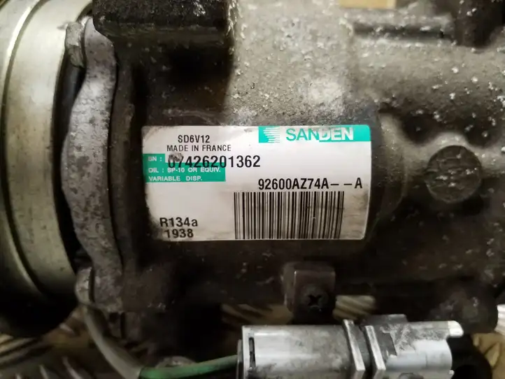 Nissan Juke I F15 (2010 - 2018) 92600AZ74A Компрессор (насос) кондиционера воздуха — фото 4