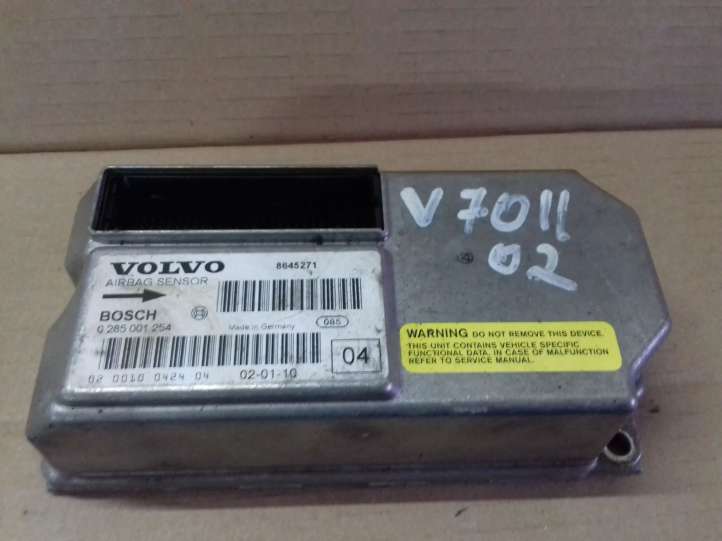 0285001254 Volvo V70 Oro pagalvių valdymo blokas