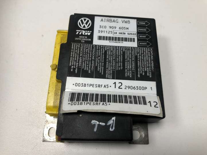 3C0909605M Volkswagen PASSAT B6 Oro pagalvių valdymo blokas