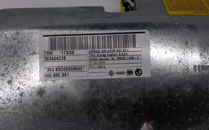 Audi A8 S8 D3 4E (2005 - 2007) 4E0880841 Коленная подушка безопасности — фото 3