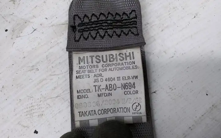 Mitsubishi Grandis (2003 - 2012) TKAB0N694 Задний ремень безопасности — фото 4