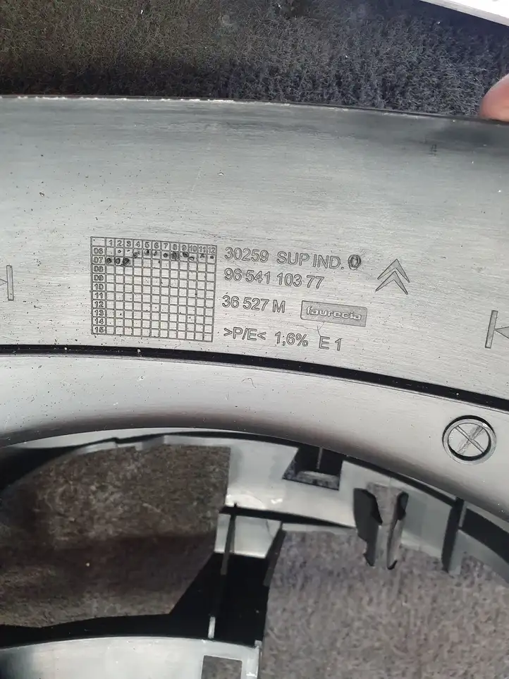 Citroen C4 I Picasso (2006 - 2013) 9654110377 Обшивка рулевой колонки — фото 4