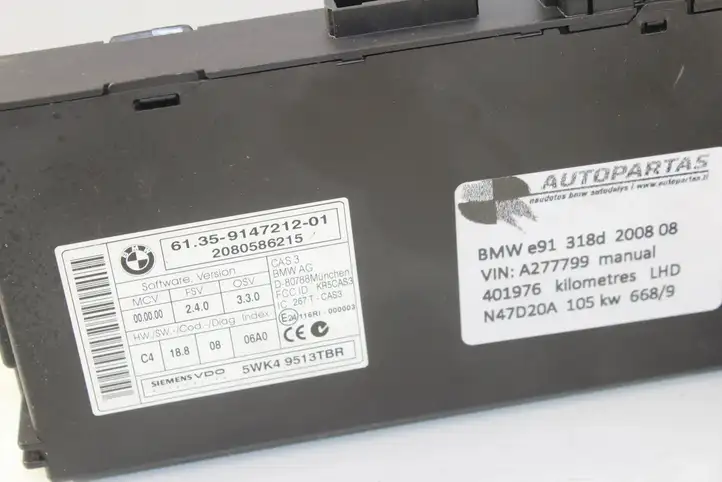 BMW 3 E90 E91 (2005 - 2012) 7811701 Комплект системы зажигания — фото 5
