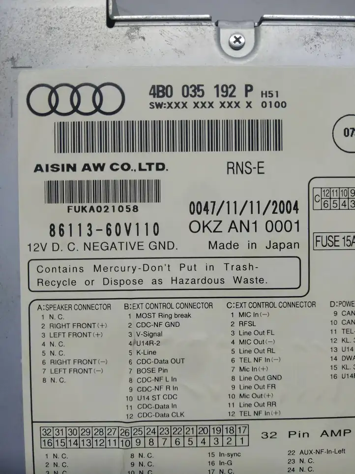 Audi A6 S6 C5 4B (2001 - 2004) 4B0035192P Магнитола / мультимедийная система — фото 8