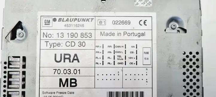Opel Meriva A (2002 - 2006) 13190853 Магнитола / мультимедийная система — фото 4