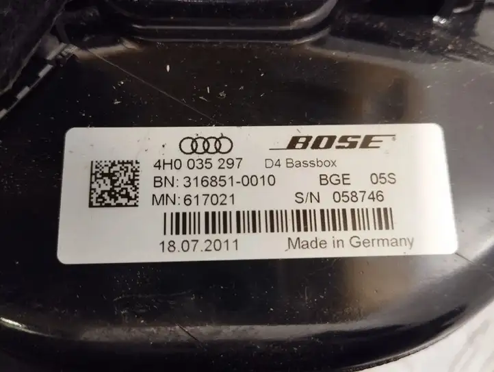 Audi A8 S8 D4 4H (2010 - 2014) 4H0035297 Твитер передней двери — фото 6