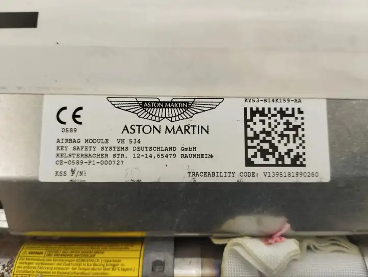 Aston Martin DB11 (2016 - ) KY53B14K159AA Боковая подушка безопасности (стойка) — фото 2