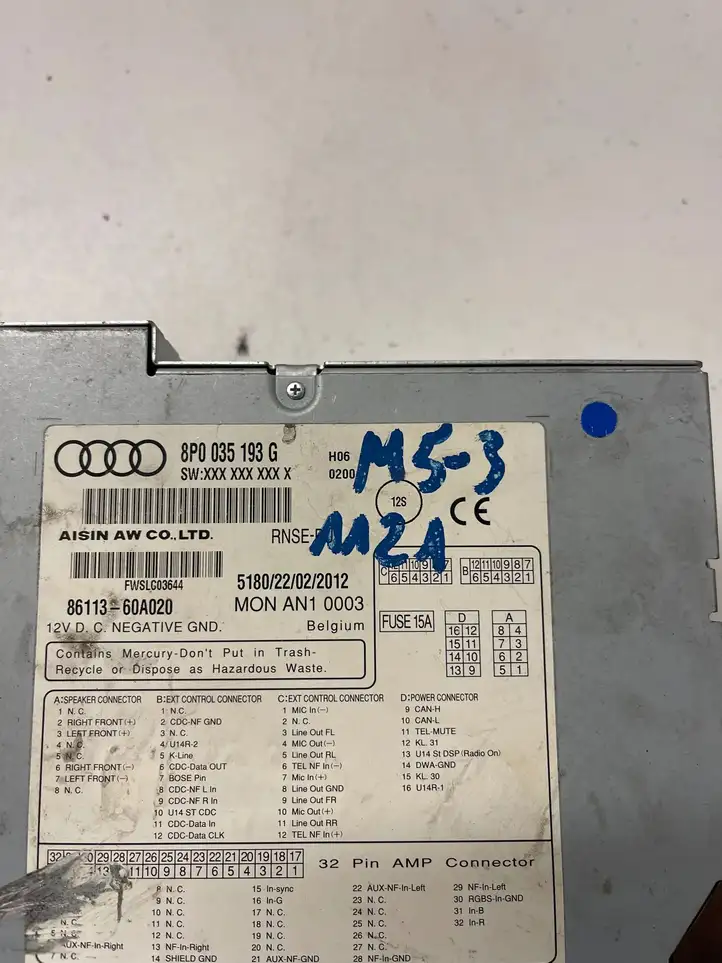 Audi A3/S3 8P (2008 - 2013) 8P0035193G Магнитола / мультимедийная система — фото 8