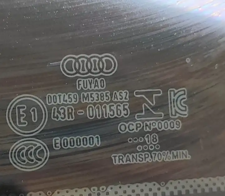 Audi A6 S6 C8 4K (2018 - ) 4K5845298 Заднее боковое стекло — фото 5