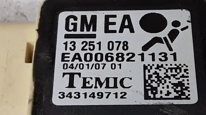 Opel Astra H (2004 - 2009) 13251078 Датчик удара SRS — фото 2