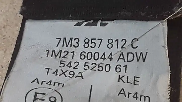 Ford Galaxy (2000 - 2006) 7M3857812C Задний ремень безопасности — фото 2