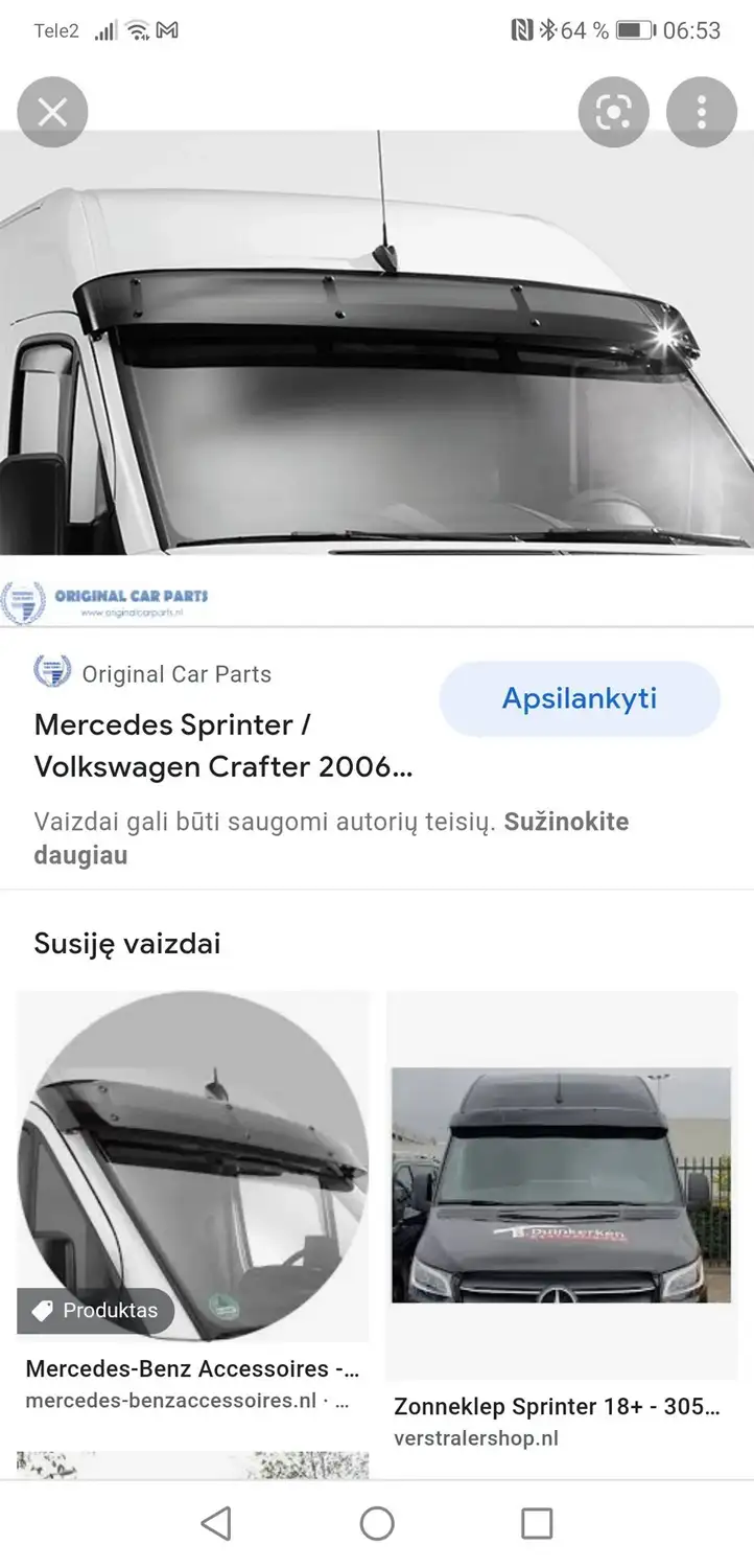 Mercedes-Benz Sprinter W906 (2006 - 2018) Прочие внешние детали — фото 7