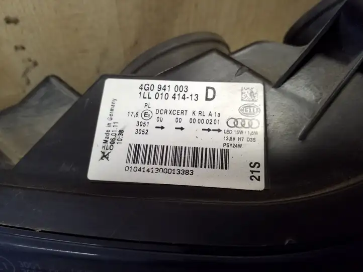Audi A6 C7 (2011 - 2014) 4G0941003D Передняя фара — фото 10