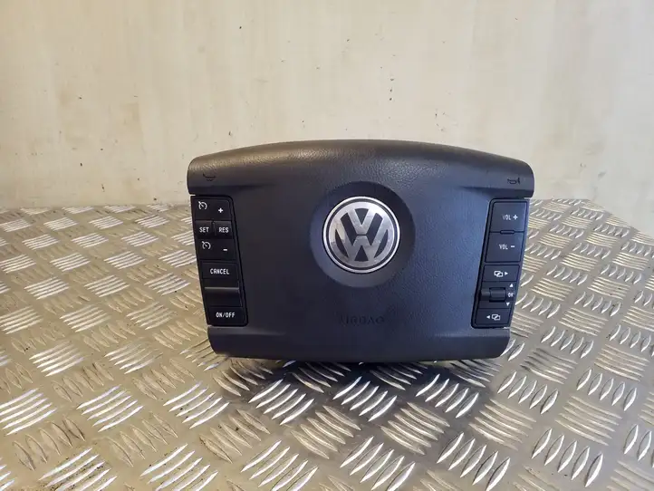 Volkswagen Touareg I (2002 - 2010) 7L6880201EG Подушка безопасности руля — фото 1