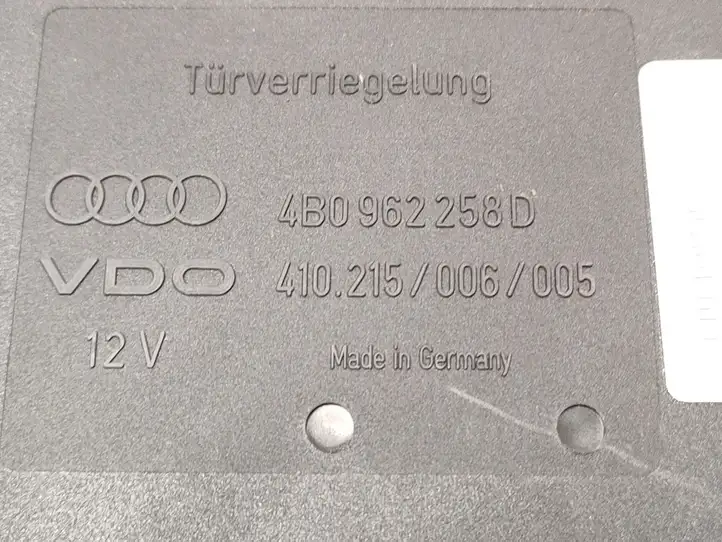 Audi A6 S6 C5 4B (2001 - 2004) 4B0962258D Модуль комфорта — фото 8
