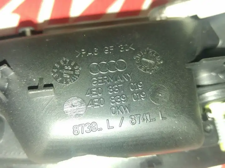 Audi A8 S8 D3 4E (2005 - 2007) 4E0837019 Внутренняя ручка двери — фото 3