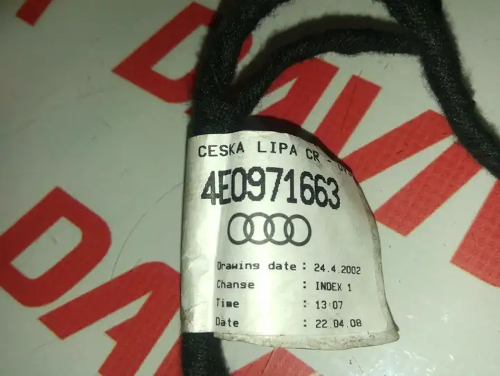 Audi A8 S8 D3 4E (2005 - 2007) 4E0971663 Проводка передней двери — фото 2