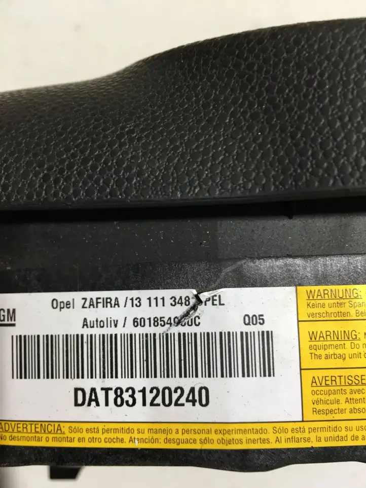 Opel Zafira B (2003 - 2006) 13111348 Подушка безопасности руля — фото 5