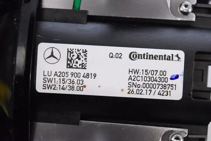 Mercedes-Benz C W205 (2014 - 2021) A2059006015 Контроллер мультимедийной системы — фото 7