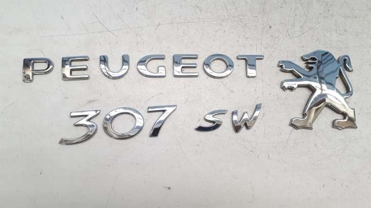 96488048 Peugeot 307 Gamintojo ženkliukas/ modelio raidės