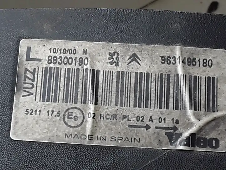 Citroen Xsara Picasso (1999 - 2012) 9631495180 Передняя фара — фото 4