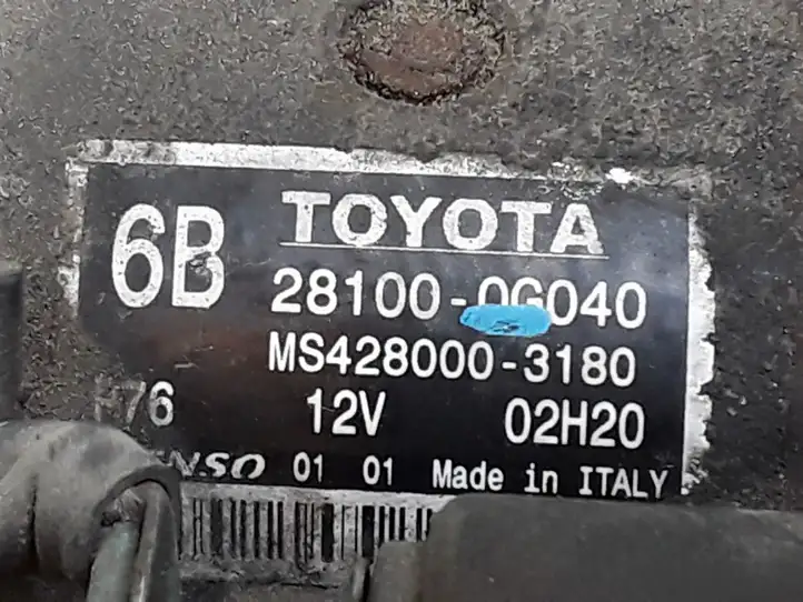 Toyota Avensis T250 (2006 - 2009) 281000G040 Стартер — фото 4