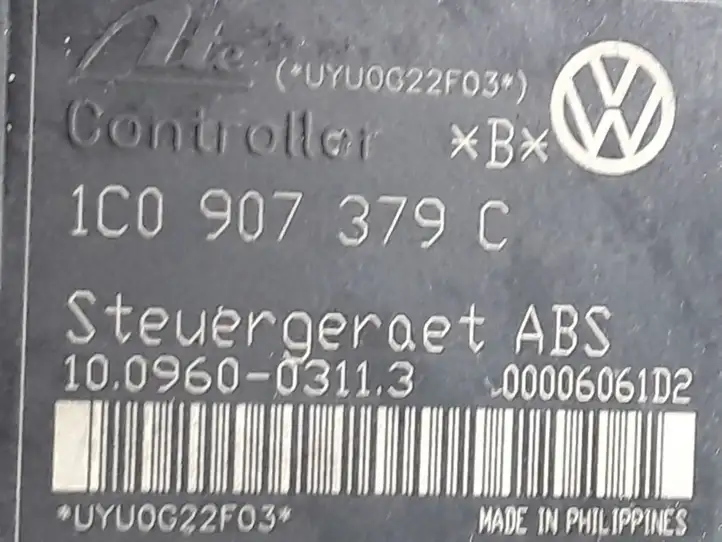 Seat Toledo II (1M) (1998 - 2006) 1J0614117E ABS блок — фото 4