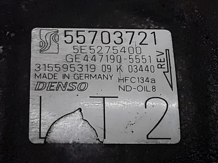 Opel Corsa D (2006 - 2010) 55703721 Компрессор (насос) кондиционера воздуха — фото 2