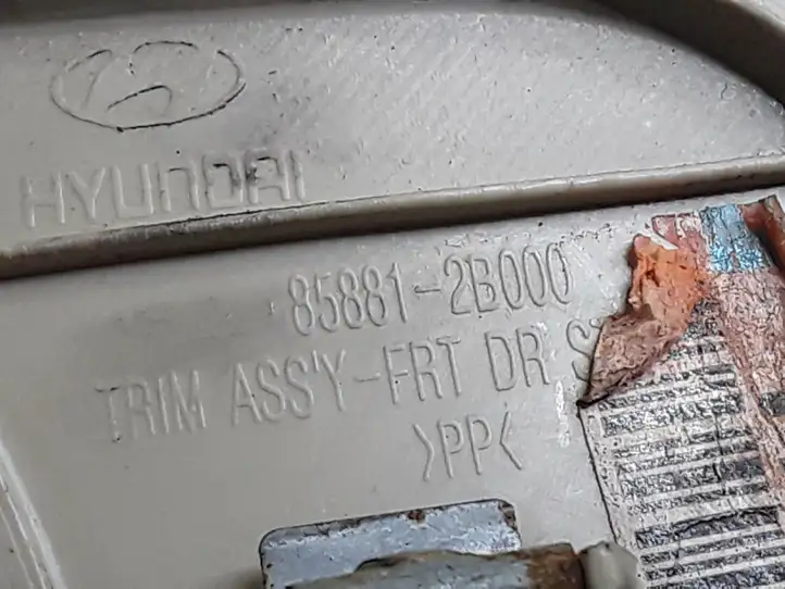 Hyundai Santa Fe (2005 - 2009) 858812B000 Наружная отделка переднего порога — фото 2