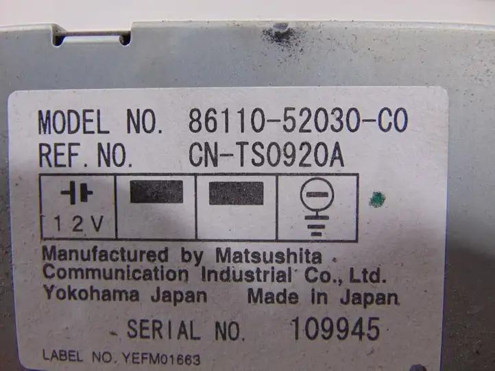 Toyota Yaris Verso (1999 - 2005) 8611052030 Магнитола / мультимедийная система — фото 5