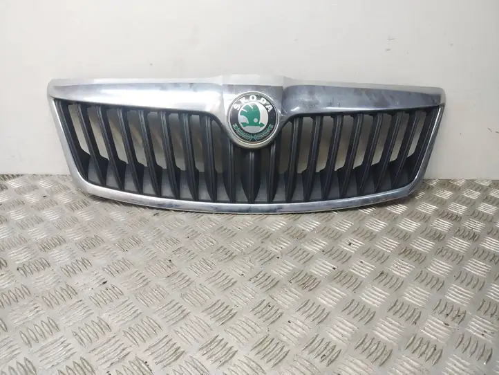Skoda Octavia Mk2 (1Z) (2004 - 2013) 1Z0853651C Передняя решетка — фото 1