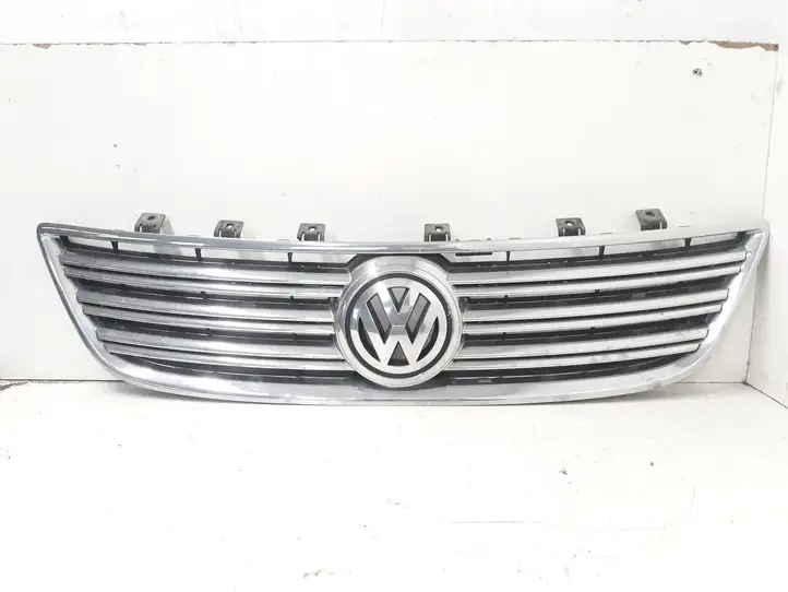Volkswagen Phaeton (2002 - 2008) 3D0853653 Передняя решетка — фото 1