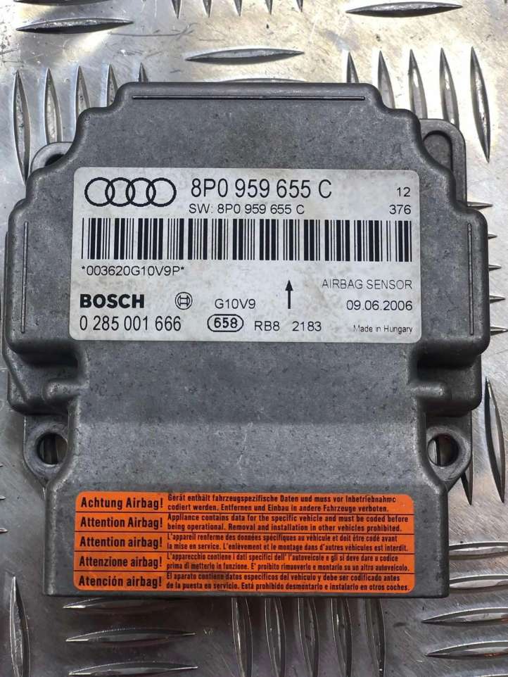 8P0959655C Audi A3 S3 A3 Sportback 8P Oro pagalvių valdymo blokas