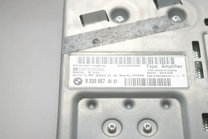 BMW 3 F30 F35 F31 (2012 - 2018) 9330057 Комплект аудиосистемы — фото 4