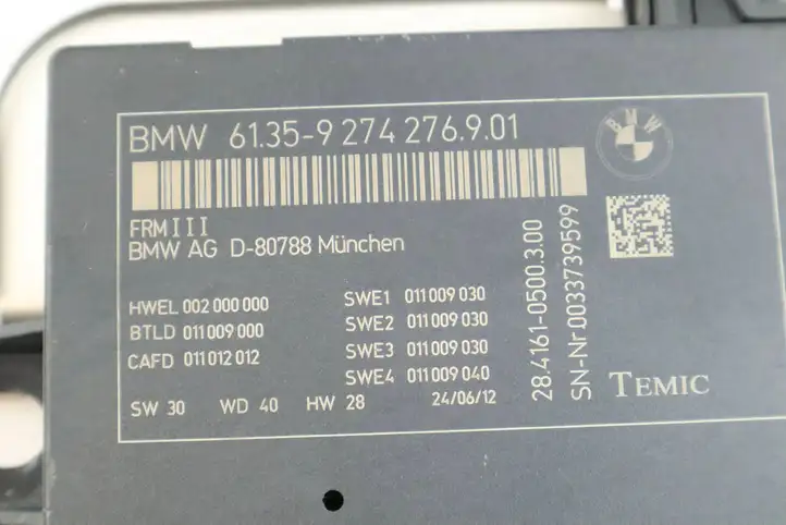 BMW 5 GT F07 (2010 - 2017) 9274276 Блок управления светом — фото 2