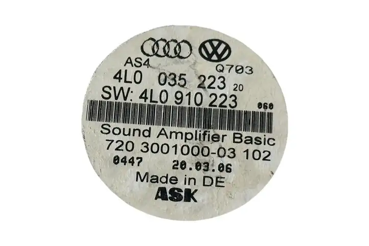 Audi Q7 4L (2005 - 2009) 4L0035223 Усилитель звука — фото 5