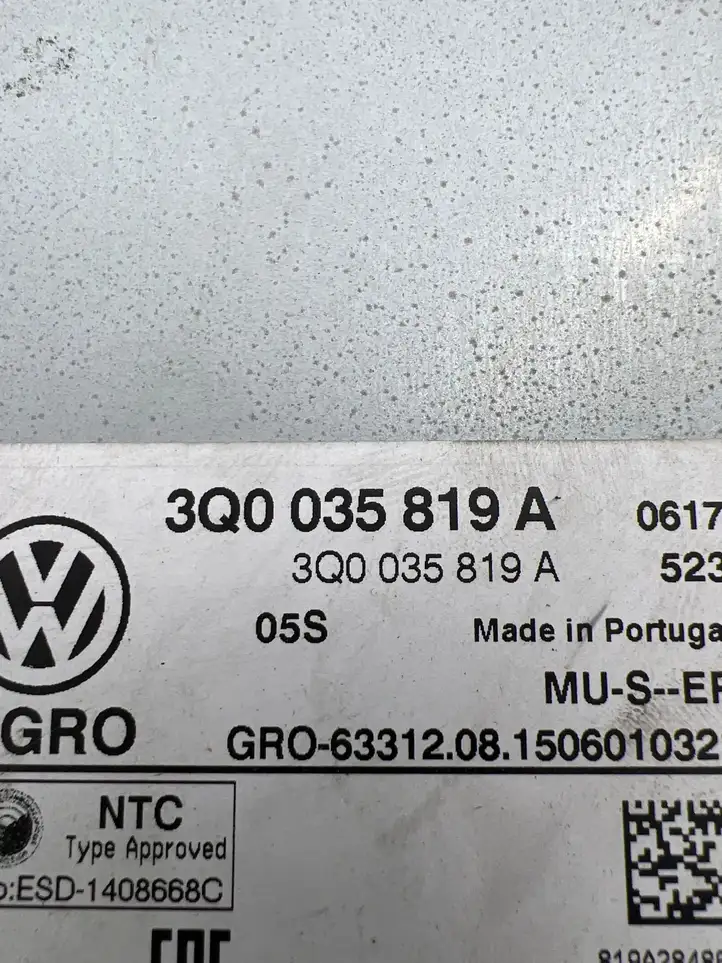 Volkswagen Golf VII (2013 - 2019) 3Q0035819A Контроллер мультимедийной системы — фото 4
