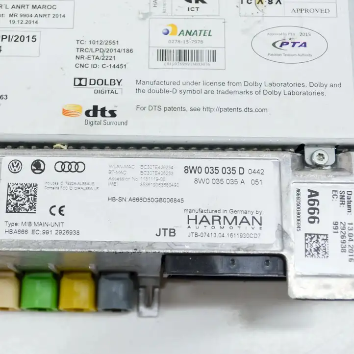 Audi A4 S4 B9 (2015 - 2019) 8W0035035D Магнитола / мультимедийная система — фото 8