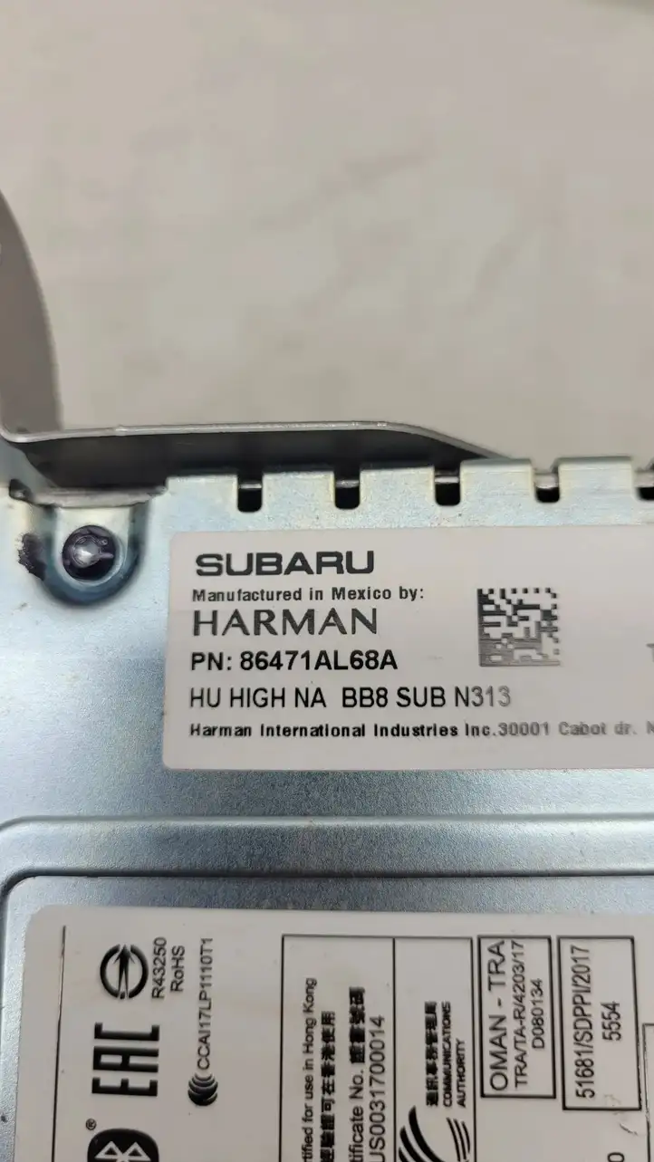 Subaru Outback (BS) (2014 - 2019) 86471AL68A Магнитола / мультимедийная система — фото 5