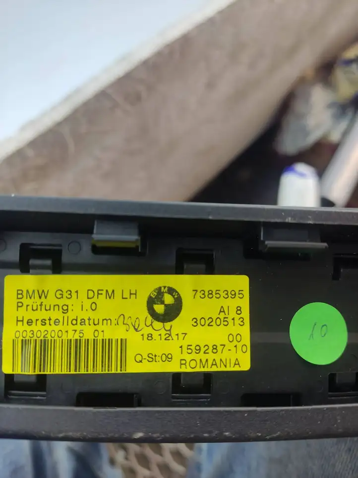 BMW 5 G30 G31 (2016 - ) 7385395 Солнцезащитная шторка заднего бокового окна — фото 4