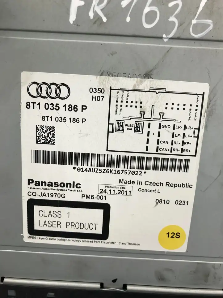 Audi A5 8T 8F (2007 - 2011) 8T1035186P Магнитола / мультимедийная система — фото 4